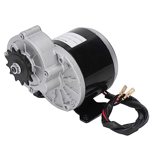 Natudeco 24V 500W DC Gear Motor Electric Bike Brushed Motor DC Geared Motor Gear Reduction Motor High Torque DC Motor Low RPM DC Motor for Electric Bike