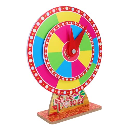 STOBAZA Portable Plastic Prize Wheel Rotating Fortune Game Wheel for Parties Show Party Prize Wheel Diy Game Party Supplies