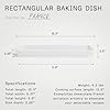 Made In Cookware - Rectangular Baking Dish - White - Hand Crafted Porcelain - Professional Bakeware - Made in France #4