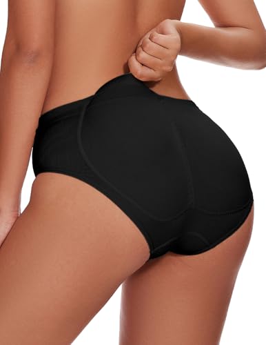 Image of Zimi Collection Butt Lifter Panties Shaperwear for Women Seamless Hip Enahncer Body Shaper Boyshort Padded Underwear