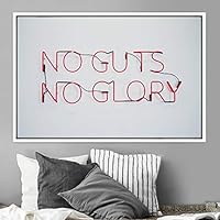 Framed Canvas Wall Art Pressed Quotes 3D Chic Inspirational Multicolor Pop Art Quotes Typography Ultra Whimsical - 16x24 inches