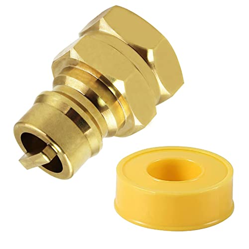 MENSI 3/4 Brass Female Quick Connect Plug Fittings Fits Duel Fuel Generator Regulator Exits Connector Convert to Connect Natural Quick Connect Hose NOT Universal