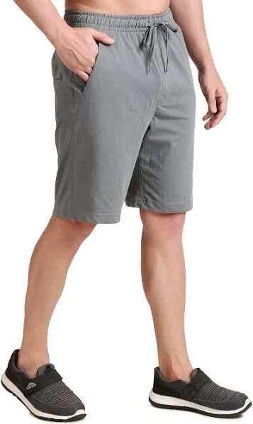 Image of Mens Dry Fit Lycra Stretchable Gym & Sports Shorts Breathable Quick-Dry Activewear for Running Training Yoga & Casual Wear Comfortable Athletic with Elastic Waistband