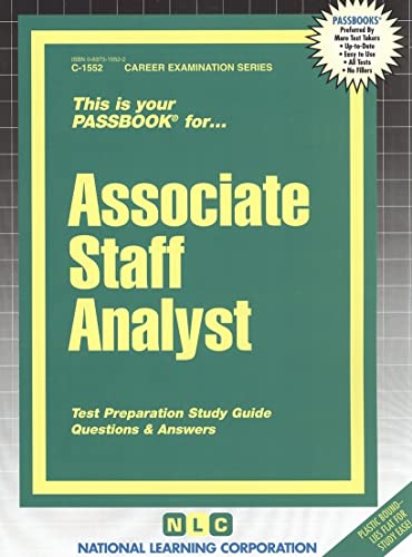 Associate Staff Analyst(Passbooks) (Career Examination Series)