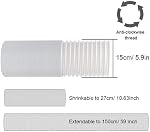 Kxuhivc Portable Air Conditioner Window Vent Kit, Adjustable Window Seal with 5.9 Inch Diameter, 59 Inch Length Exhaust Hose for A/C Unit Universal for Sliding Horizontal or Vertical Window