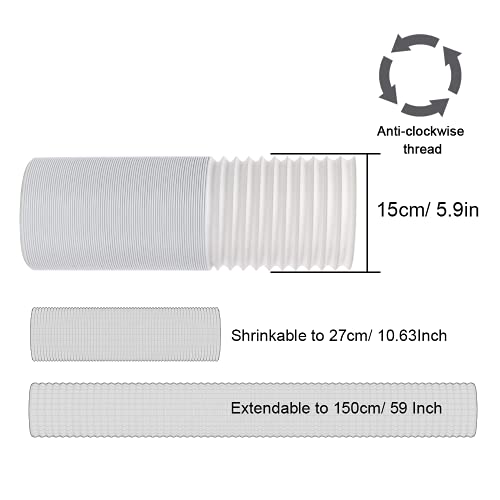 Clasken Tuyau D'échappement De Climatisation, Remplacement Du Conditionneur (Diamètre 15 Cm X 2 M