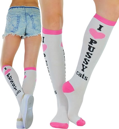 Image of ToBeInStyle Women's Acrylic Knee High Print Socks