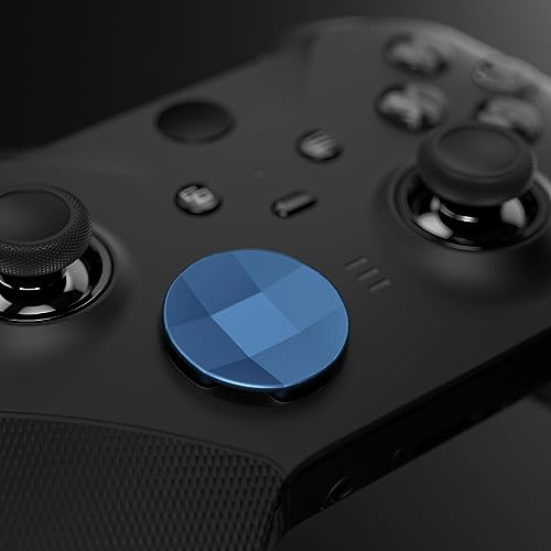 Image of eXtremeRate 2Pcs Metalic Neptune Blue Magnetic Stainless Steel D-Pads, for Xbox Elite 1 /2, Replacement Parts Directional Pad Button Kits for Xbox One Elite & Xbox One Elite Series 2 Controller