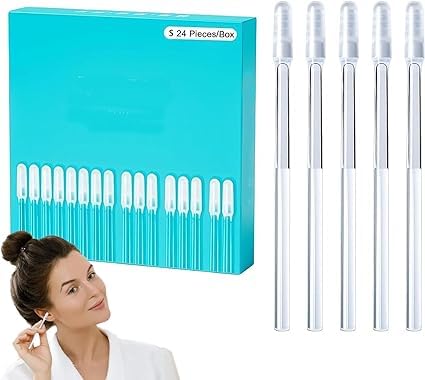 Riveira Ear Picker,Adhesive Ear Cleaner Tool Set for Ear Cleaning | Washable Resin Tip Ear Wax Removal Tool, Reusable Sticky Ear Cleaning Stick for Adults Children (24 Piece) (B0CMLMDWS9) Amazon Price History, Amazon Price Tracker
