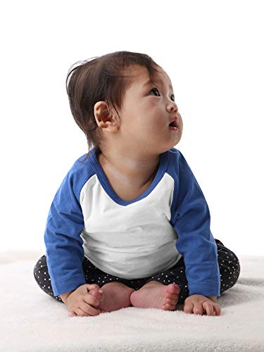 Image of Hat and Beyond Kids Raglan Jersey Child Toddler Youth Uniforms 3 /4 Sleeves T Shirts
