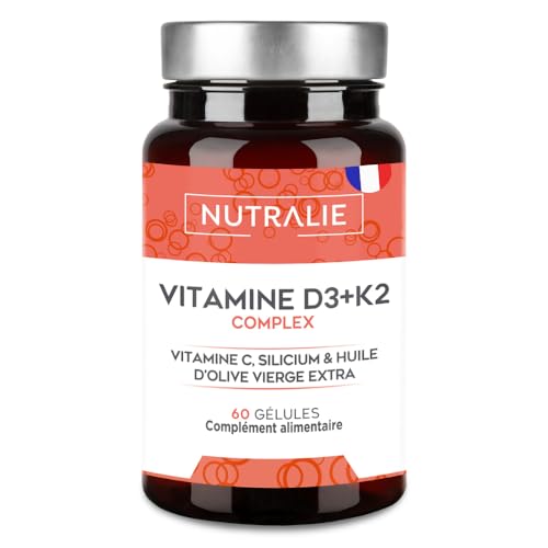 NUTRALIE Vitamine D3 K2 10000 UI - 60 Gélules