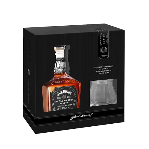 Jack Daniel's Single Barrel Select 70cl - Tennessee Whiskey Pack Especial con Vaso. 45% Volumen Alcohol