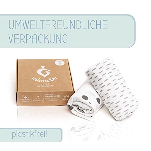 mimaDU® Premium hoeslaken voor kinderwagen, wieg overtrek, matrashoes voor kinderwagen, geschikt voor Babybay, origineel… - Afbeelding 6