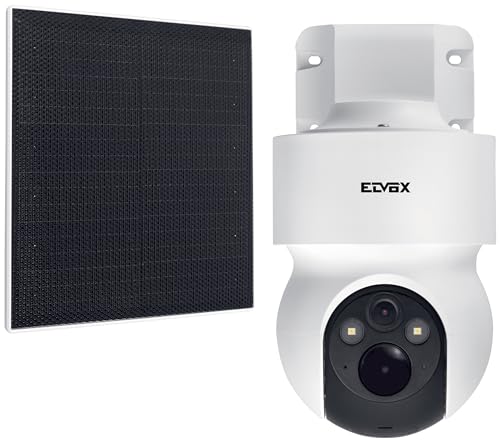 Vimar 46243.030CL Telecamera IP a batteria PT 4G LTE 3Mpx (2304 x 1296) da esterno con pannello solare, visione notturna a colori, rilevatore di movimento intelligente con app, 155×200×103mm