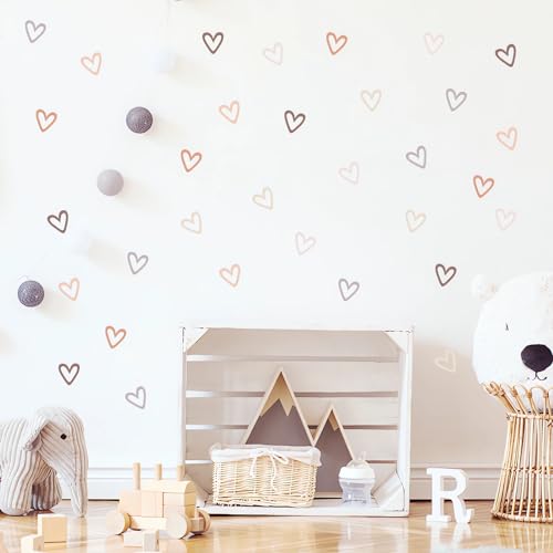 Pegatinas Vinilo Removibles Corazón Boho 6 Hojas 72 Pcs miniatura 4