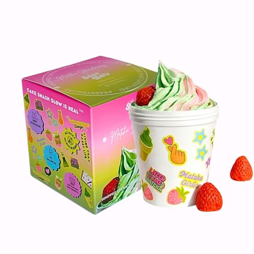 Image of Matcha Strawberry Whipped Cream Shaving Butter + Shower Mousse | Shaving Cream | Body Butter for Women