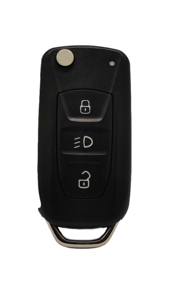 ABUNDANCE Premium Flip Key Shell Compatible with Tata Nexon | Tiago | Tigor | Bolt | Zest | Punch | Hexa | Safari & More – Replacement Car Key Casing (No Chip or Battery Included)(Logo not Included)