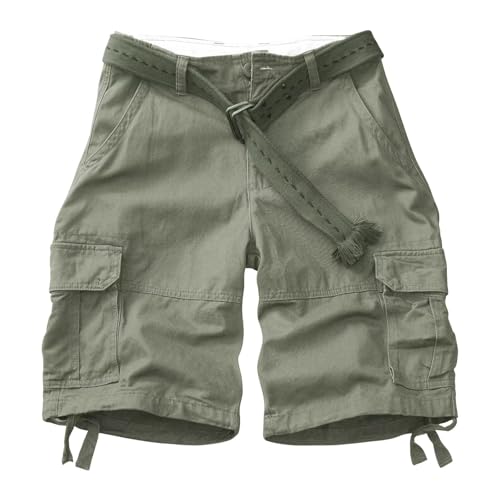 KOCTHOMY Men's Cargo Shorts Cotton Camo Work Shorts 8063 Light Army 32 by KOCTHOMY - Used condition - US$23.99
