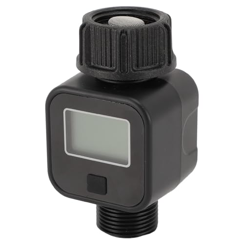 Digital Meter - Water Leak Detector,LCD Water Meter Standard, 3/4in Thread Connector Outdoor Water Tracker, Hose Attachment Water Meter for Nozzle Sprayer RV Water