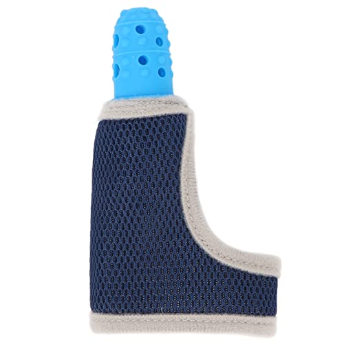 Protetor de Dedo de Silicone Mordedor de Silicone RespiráVel Pulseira de Sucção de Dedo Protetor par
