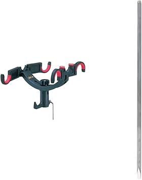 Amazon 第一精工 ロッドホルダー 竿受け 磯受二郎 ブラック 第一精工ロッドホルダー 竿受け ステンポール33cm 釣り シルバー セット 第一精工 スポーツ アウトドア