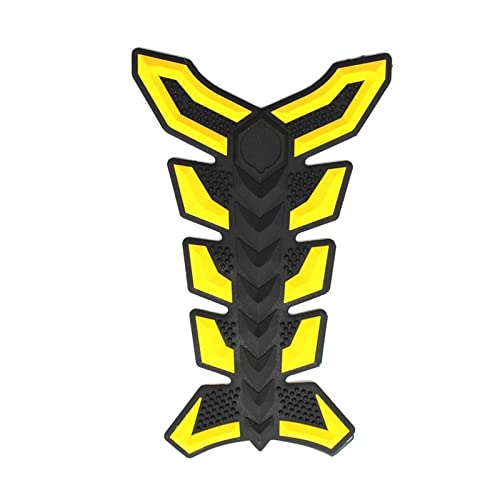 Autocollant réservoir moto caoutchouc jaune protection réservoir gaz carburant