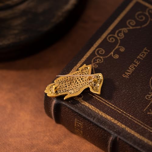 Image of Serenity Prayer Brooch Pins Gold Praying Hands Vintage Lapel Badge Brooches for Women Fashion Jewelry Clothing Decoration Accessories
