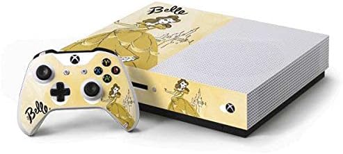Skinit Decal Gaming Skin Compatible with Xbox One S Console and Controller Bundle - Officially Licensed Disney Princess Belle Art Design