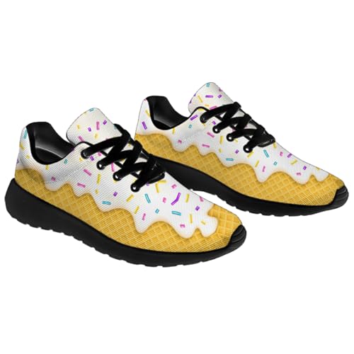 Women's Men's Ice Cream Print Running Shoes Lightweight Tennis Shoes Walking Athletic Sneakers Gifts for Boyfriend Girlfriend4