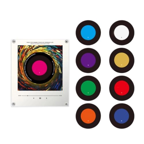 Imanes De Música para Refrigerador: Pegatinas Magnéticas para Discos De, Reproductor Giratorio, De Música, Imán para con Luz, Imanes Decorativos Estilo Disco De Vinilo para El Hogar