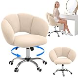 Bellamio Meli Schreibtischstuhl Wolkenform, Beige, 140 kg, höhenverstellbar