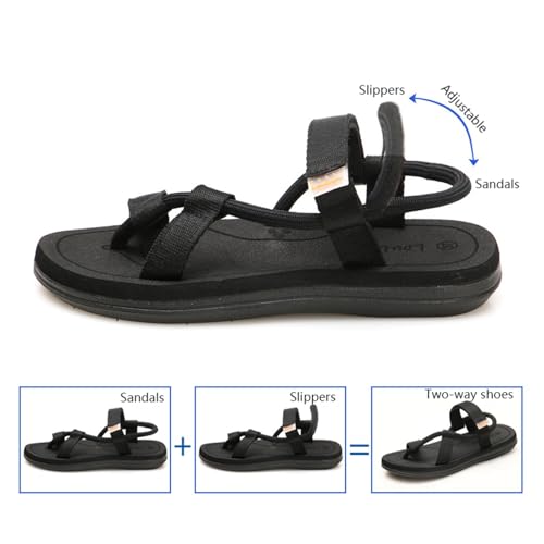 Bunion Corrector Sandals, Mens Stylish Breathable Adjustable Cross Strap Bunion Corrector Sandals, Durable Two Uses Toe Non-Slip Open Toe Slipper, for Indoor, Outdoor, Big, Orthopedic4
