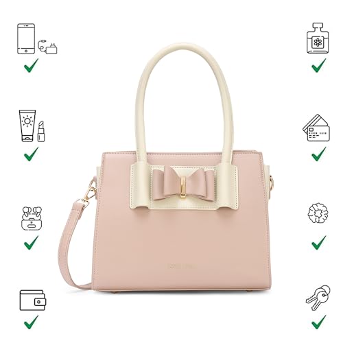 Image of Lavie Luxe Women's Knot Satchel Handbag | Satchel Bag for Work | Ladies Purse | Stylish Shoulder Bag | Gift For Women