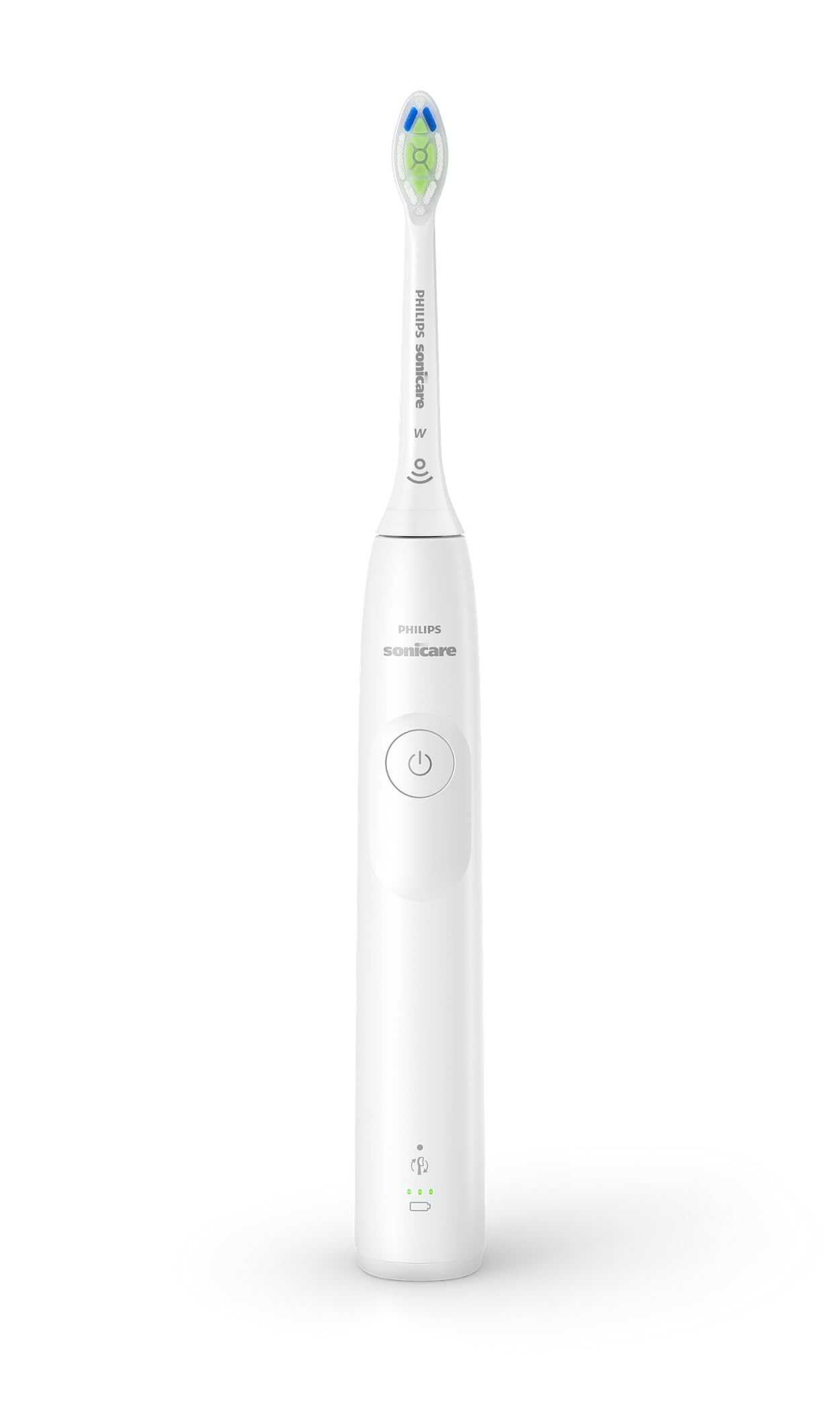 Philips Sonicare serie 5300 Sonicare Spazzolino elettrico sonico con base di ricarica e sensore di pressione colore bianco HX7108/02 (Philips Series 5300 HX7108/02 Recharge)