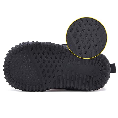 Newsonet Toddler Winter Snow Boots Boys Girls Cold Weather Baby Faux Fur Shoes (Infant/Toddler/)4