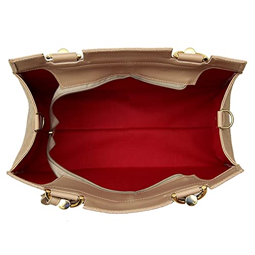 Kit Bolsa Lateral e de Mão Com Carteira Creme Selten Creme