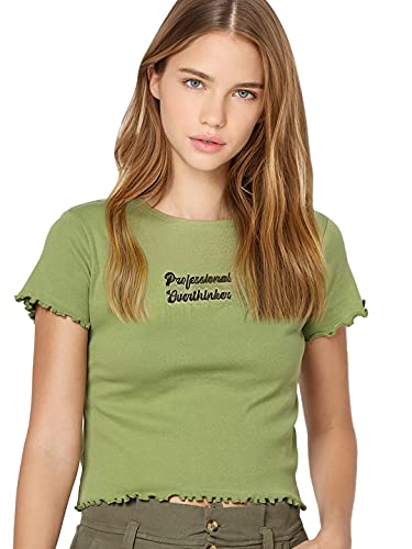 Image of ONLY Women's Cotton Round Neck Regular Fit T-Shirt