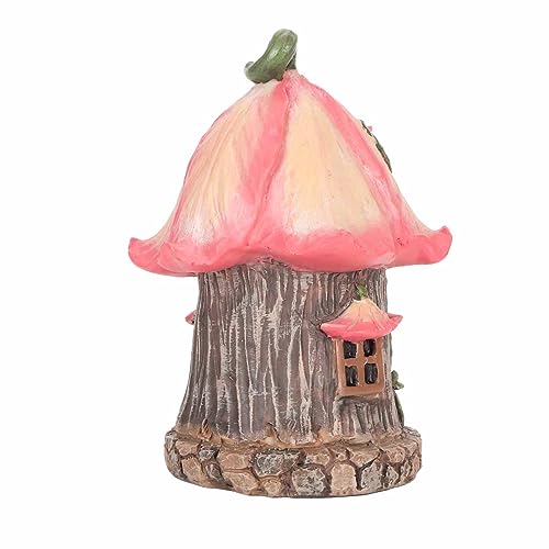Casa de hadas de gnomo para decorar el césped y dar vida al patio trasero 5