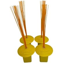 Markwort 4 Pack Yellow Base Plug with Orange Bristle Indicator