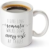 Boomini I Like Long Romantic Walks At Target Mug Gifts For Aunt Uncle From Family Colleague Friends...