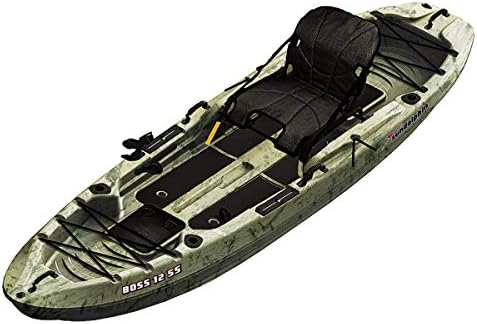 Sun Dolphin Boss 10 SS Fishing Kayak - Sit On Top Fishing Kayak -...