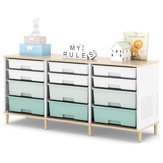 12-Drawer Toy Storage Cabinet