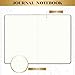 Artfan Ruled Notebook/Journal – Premium Thick Paper Faux Leather Classic Writing Notebook with Pocket + Page Dividers Gifts, Banded, Large, 144 Pages - Light Gray