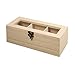 Produktbild Rayher 62598000 Holz-Teebox, 21,5 x 9 x 7 cm, 3 Fächer, naturbelassen, mit Schwenkverschluss, Teekasten, Teebeutelbox, Holzbox zur Aufbewahrung von Teebeuteln, Kaffeepads, Gewürzen etc.