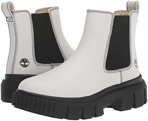 Timberland Women's Greyfield Chelsea Boot, White Full-Grain, 9 | Image 6