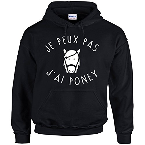 Sweat Je Peux Pas J'Ai Poney idéal pour les journées de détente au club