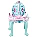 Principessa Dressing Table Bellezza Play Set Ragazze Vanity Tavolo Multifunzionale Dresser Trucco Accessori for 2,3,4 yeards Vecchio Bambini Giocattoli Domestici (Colore : Pink, Size : 46x32x72cm)