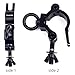 Dreamlin Dance Pole Hanging Clamp for Pole Dancing Accessories and Aerial Silks Silkii Equipment Grip for Flying Pole Dance Swivel Aerial Yoga for Home (Black Set-3)