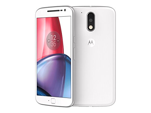 Motorola Moto G4 Plus - Smartphone libre Android 6 (5.5'' Full HD, 4G, 16 MP, 2 GB de RAM, 16 GB, lector de huellas, turbo cargador y Qualcomm Snapdragon 1.5 GHz), blanco - [Exclusivo Amazon]