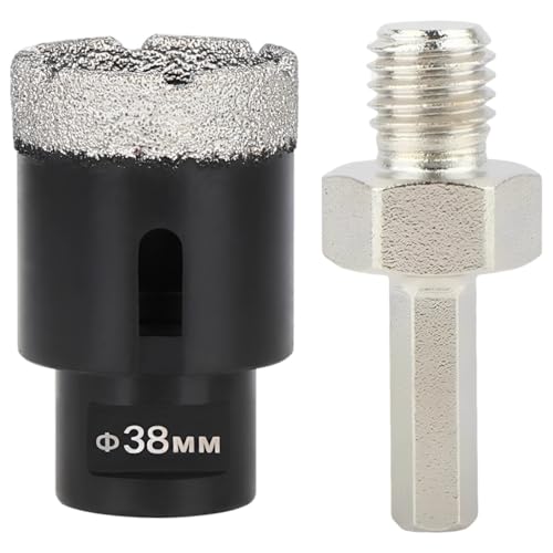 Juego de 2 brocas de 38 mm con adaptador hexagonal miniatura 1